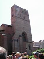 Toulouse, Cathedrale Saint-Etienne, Facade et Tour-Clocher (3)